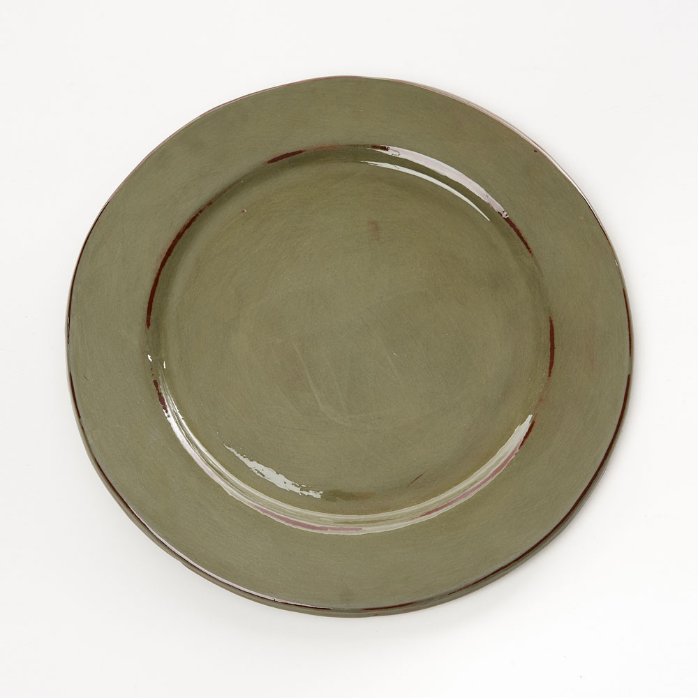 Assiette Plate Gm Gris Argile Et Couleurs Galerie Argilla