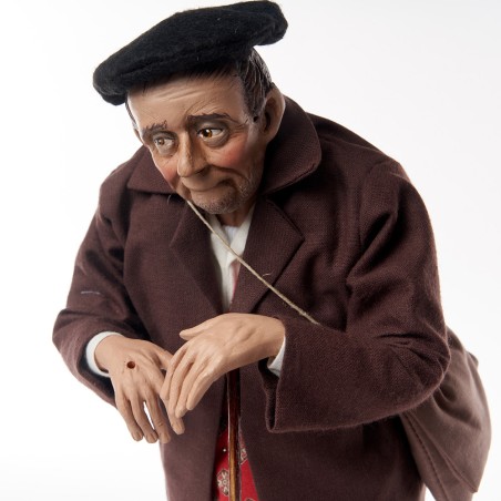 Détail Homme béret - Santons Lise Berger