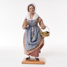 Jeune fille fleurs - Santons Lise Berger