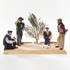 Pétanque habillé scène - Sylvette Amy