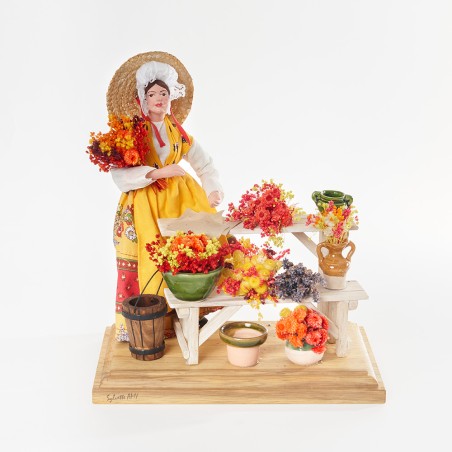 Fleuriste habillé scène - Sylvette Amy