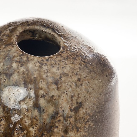 Détail Vase caillou coulure moyen modèle céramique - Pierre Architta