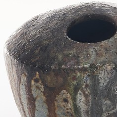 Vase concrétion cendre moyen modèle  bas - Céramique - Pierre Architta 2