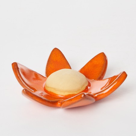 Fleur xxl à poser orange - Atelier de Vero