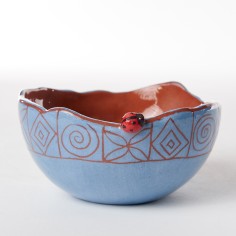 Bol pm bleu coccinelle - Atelier de Vero