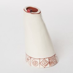 Soliflore conique blanc - Atelier de Vero
