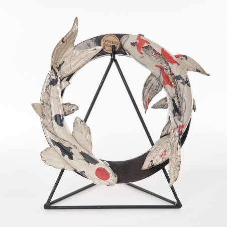 Couronne 2 carpes - Françoise Barre Céramique