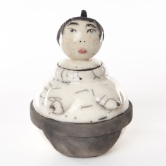 Boîte mawashi noir - Françoise Barre Céramique