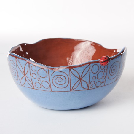 Bol gm bleu coccinelle - Atelier de Vero