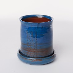 Egouttoir bleu marron - Fabrik'art