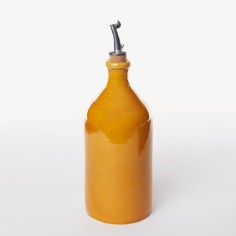 Huilier droit 1 litre jaune - Poterie Massucco