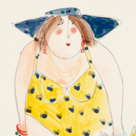 Détail Assiette plate gm carré brune - Cécile Colombo