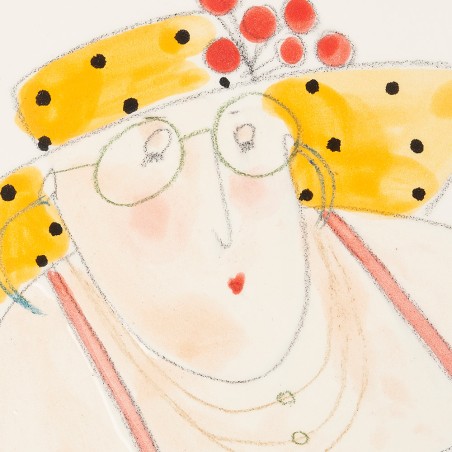 Détail Dessous de plat carreau - Cécile Colombo