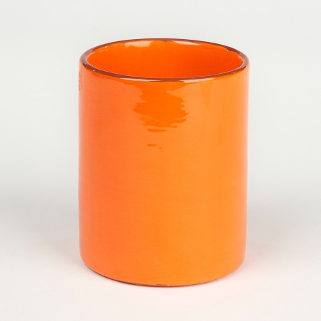 Timbale grand orange - Argile et Couleurs