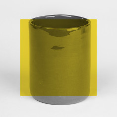 Timbale grand jaune - Argile et Couleurs