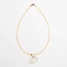 Collier arum blanc - Art Terra