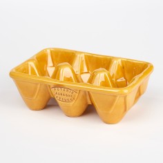 Boîte à oeufs jaune - Poterie Massuco