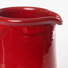 Pichet droit rouge - Poterie Massucco 2