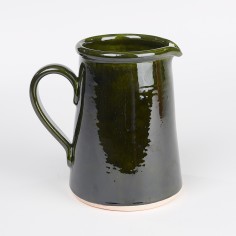 Pichet droit vert - Poterie Massucco