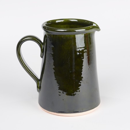 Pichet droit vert - Poterie Massucco