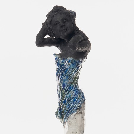 Détail Longiligne bustier bleu gm - AMCH