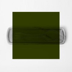 Repose cuillère vert - Poterie Massucco