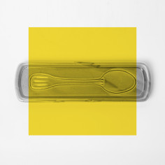 Repose cuillère jaune - Poterie Massucco