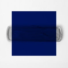 Repose cuillère bleu - Poterie Massucco