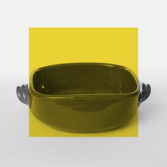 Plat à gratin mm jaune - Poterie Massucco