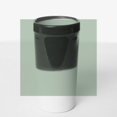 Brique à vin vert d'eau - Poterie Massucco