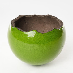 Pot Sphere Taille 2 Uni Vert