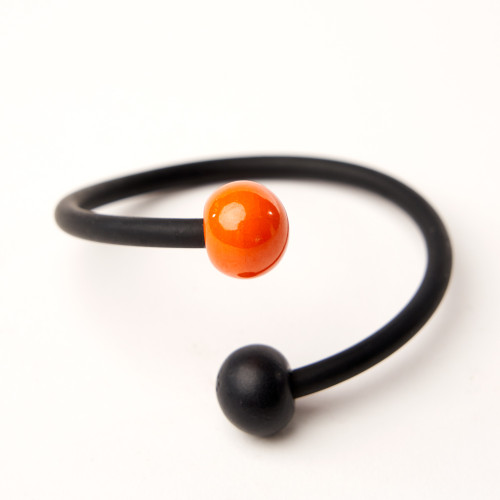Bracelet Orange Noir - Andréani Créations