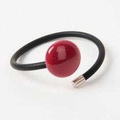 Bracelet pvc boule rose - Andréani Créations