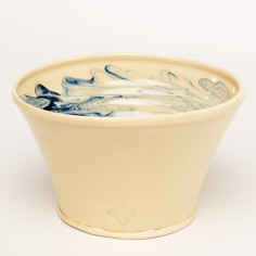 Saladier Jaspe Noir Pm - Barbotine