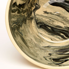 Saladier Jaspe Noir Gm - Barbotine 2