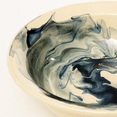 Détail Jatte Jaspe Noir - Barbotine