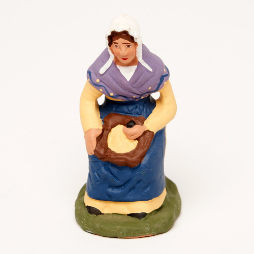 Femme Aïoli 9 cm - L'atelier des Santons Coulomb