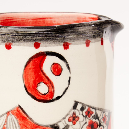 Détail Pichet Ying Yang - Et le gris devient bleu
