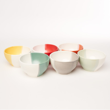 Groupe Bol bicolore - Poterie Massucco