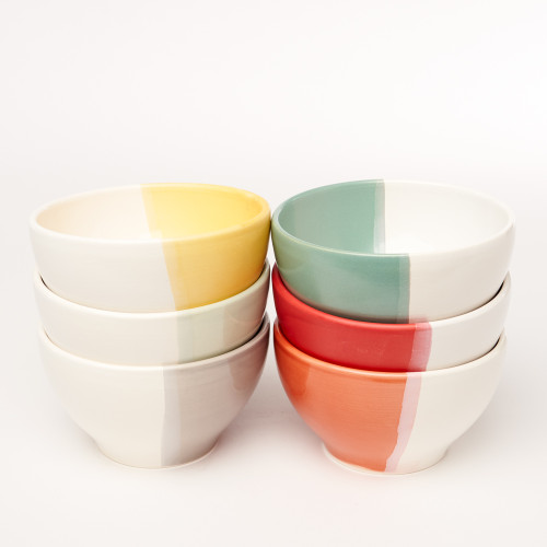 Groupe Bol bicolore - Poterie Massucco