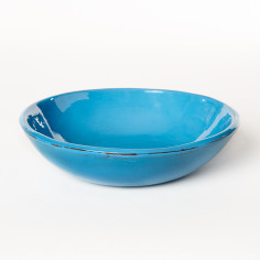 Assiette creuse condamine turquoise - Argile et Couleurs