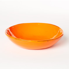 Assiette creuse condamine orange - Argile et Couleurs