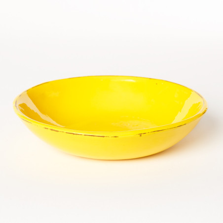 Assiette creuse condamine jaune - Argile et Couleurs