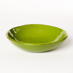 Assiette creuse condamine anis - Argile et Couleurs