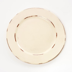Assiette plate GM crème- Argile et Couleurs