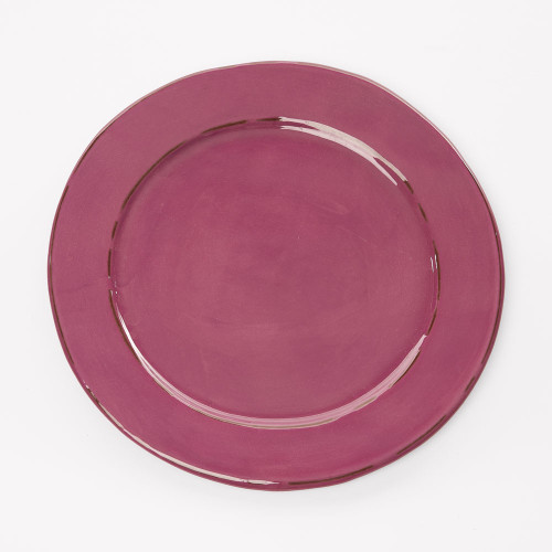 Assiette plate GM violet - Argile et Couleurs