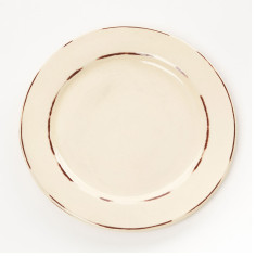 Assiette plate PM crème - Argile et Couleurs