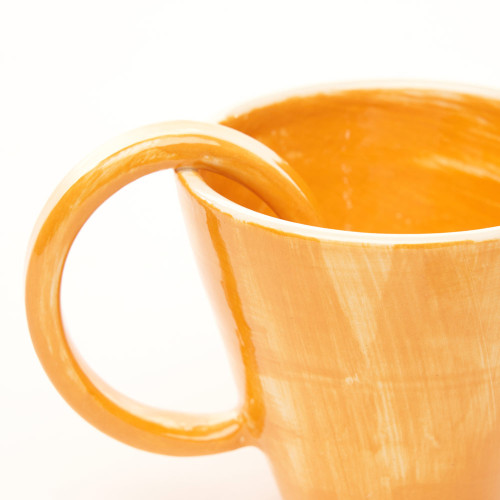Détail Bol anse gm orange- Argilice
