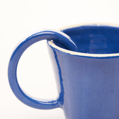 Détail Bol anse mm bleu - Argilice