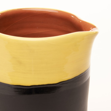 Détail Pichet Jaune - Le Coq Poterie